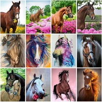 horse diy 5d diamond painting full round drill resin animal diamont embroidery cross stitch kits resin home decor wall art
