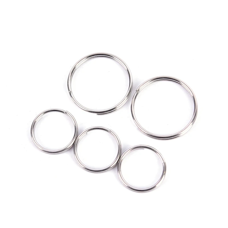 10 шт. Нержавеющая сталь водные виды спорта брелок с Разделение кольца петли для