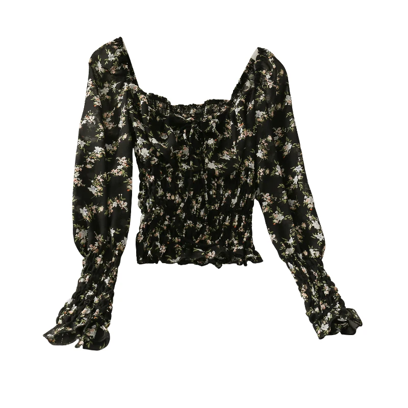 

long-sleeved chiffon unlined upper garment of female temperament of the new joker fold coat of cultivate morality