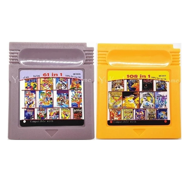 

16-битная видеокарта 61/108 в 1 для Nintendo GBC GBA NDS 2DS 3DS