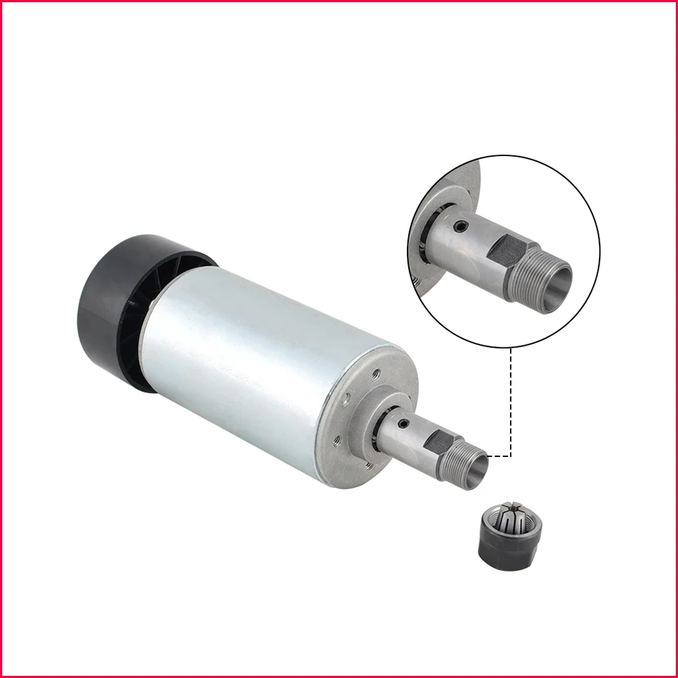 Фрезерный двигатель шпинделя с ЧПУ 300 Вт воздушным охлаждением 12000 об/мин