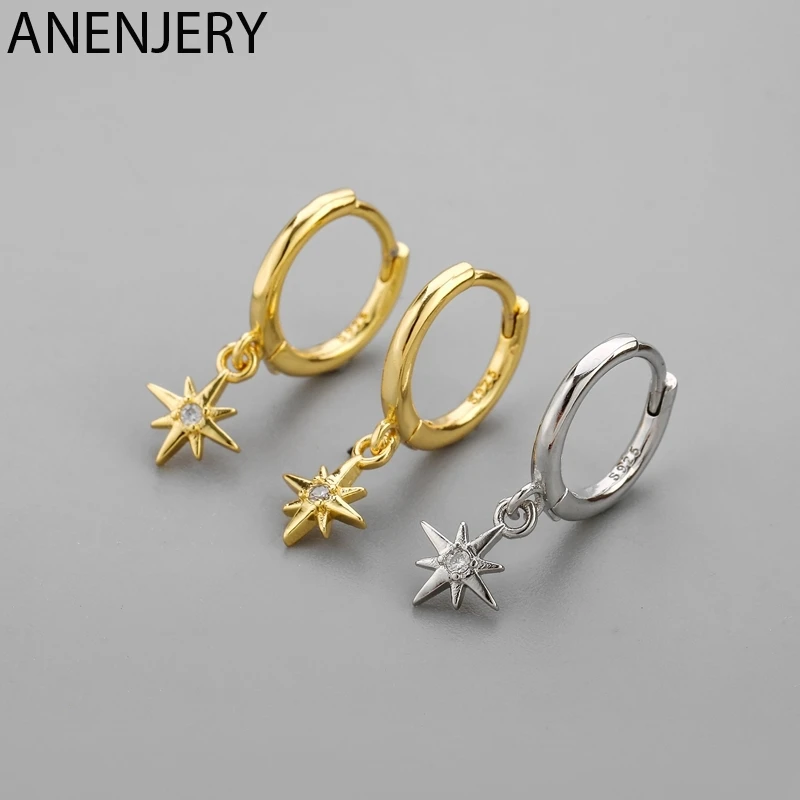 

Женские серьги-кольца с фианитами, из серебра 925 пробы