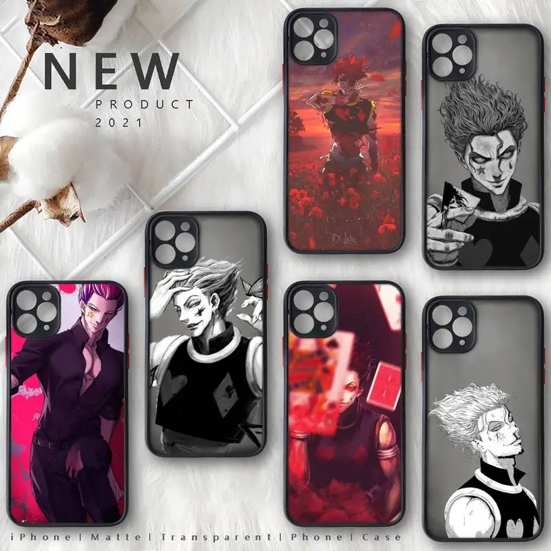 

HUNTER×HUNTER Phone Case For iphone 13 12 11 8 7 plus mini x xs xr pro max matte transparent cover