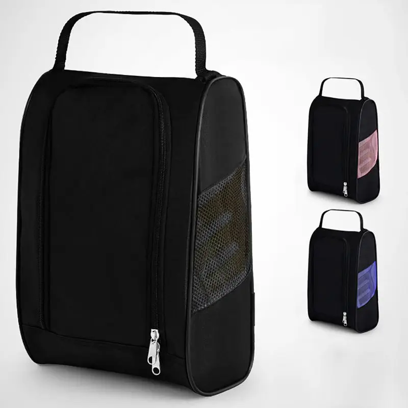 Golf Shoes Bag Breathable Portable Water Resistant Zipper Shoe Case Carrier Golf Shoes Holders