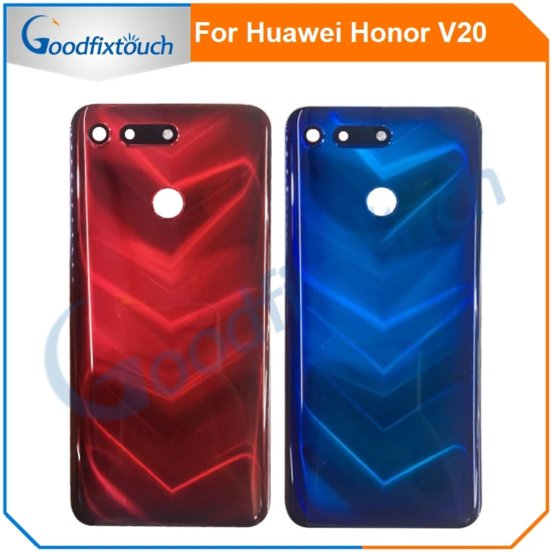 Задняя крышка батарейного отсека для Huawei Honor V20 View 20 задняя корпуса с объективом