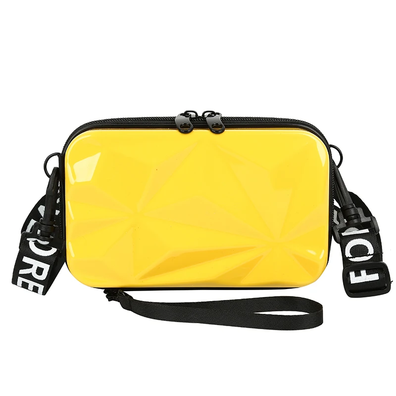 

Diamond Pattern Luxury Hand Bag for Women Mini Box Shape Fashion Designer Clutch Bag Female Hard Shell Handbag Shoulder Bags PVC