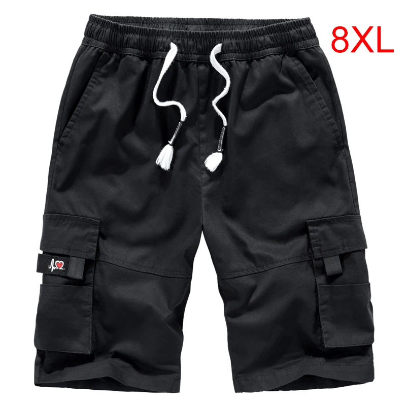 Мужские летние шорты большого размера 8XL повседневные Модные хлопковые