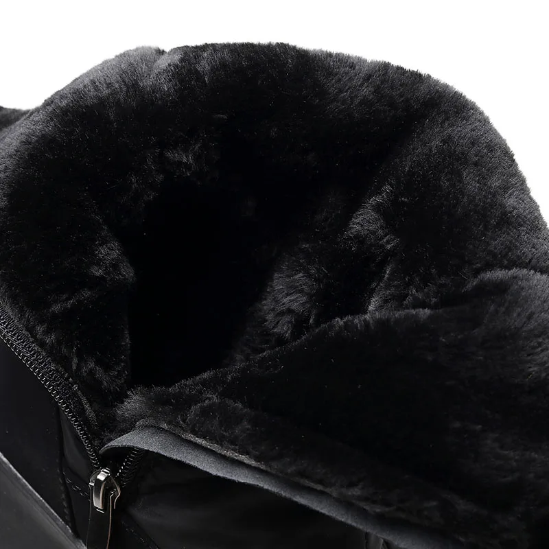 Классические женские зимние сапоги Водонепроницаемая хлопковая обувь женская