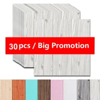 3d self adhesive 35x35cm wood sticker diy waterproof foam wallpaper for kids room kitchen roof ceiling background wall decals