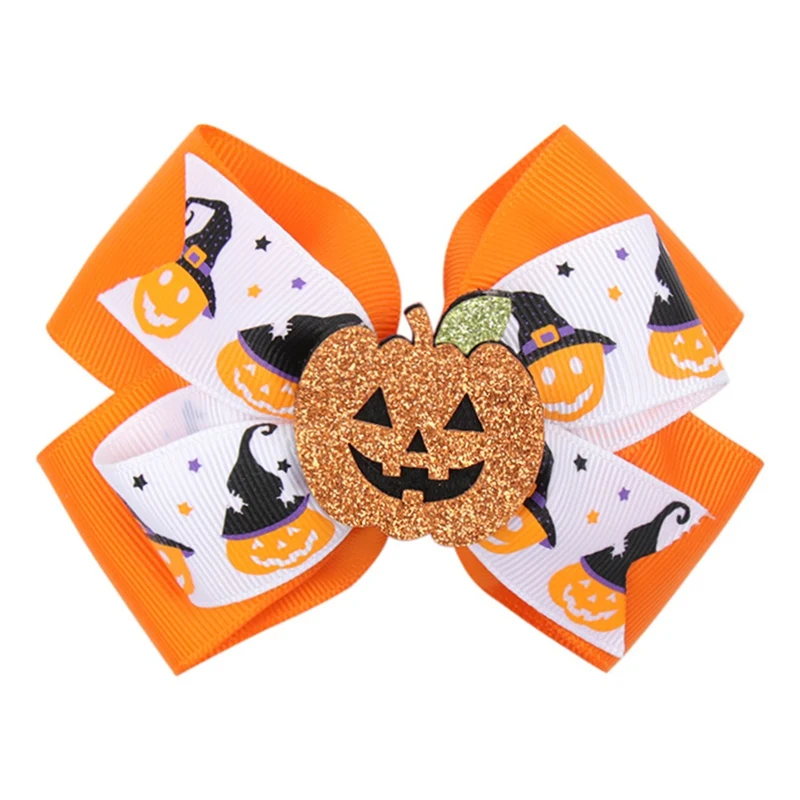Вечерние заколки для волос в виде тыквы ведьмы на Хэллоуин Детские аксессуары