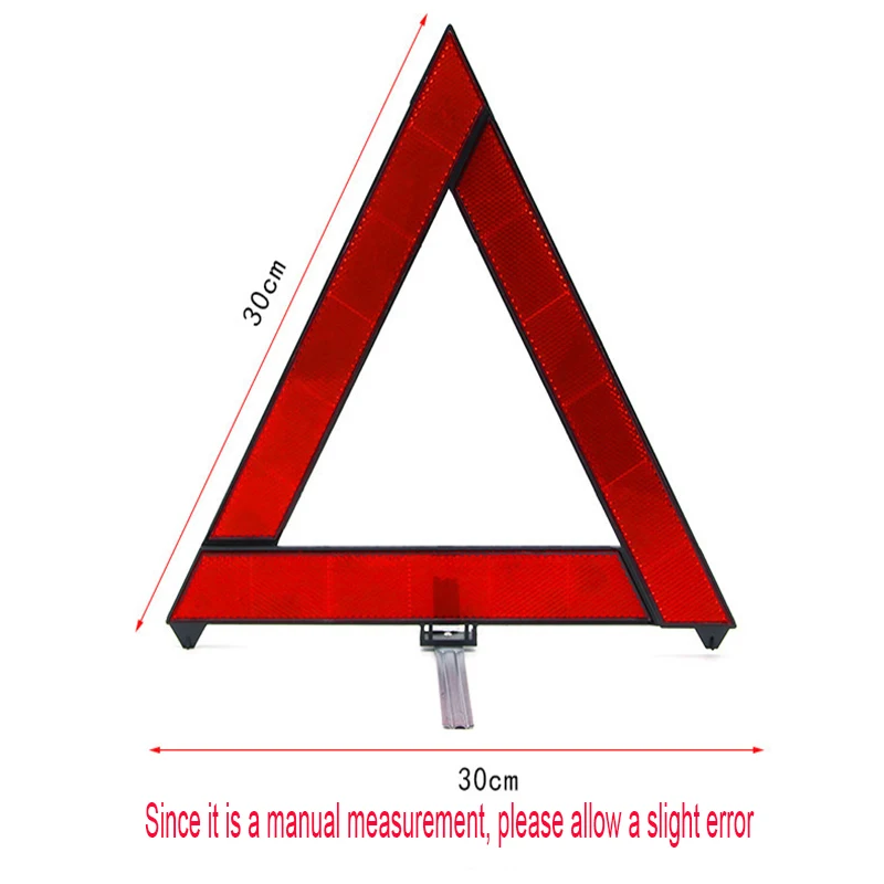 

Car Emergency Breakdown Warning Triangle Red Reflective Safety Hazard Car Tripod Folded Stop Sign Reflector cinta reflectante