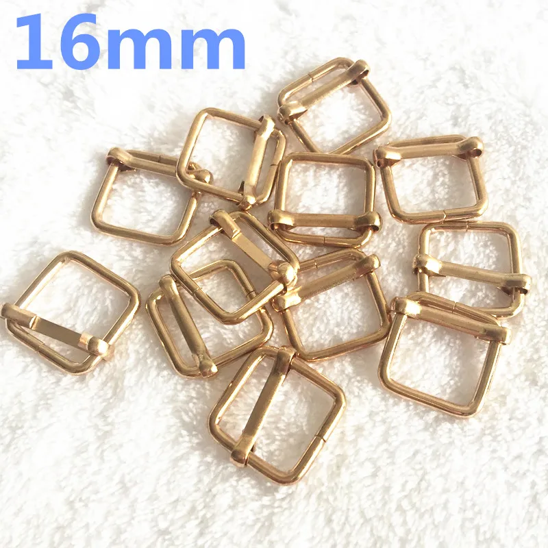 (100 шт./лот) 13 мм/16 мм металлическая лента с пряжкой квадратное кольцо из розового