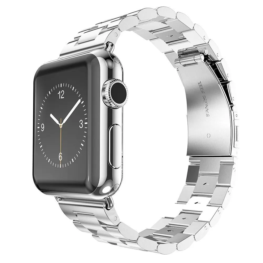 

42mm 38mm Metal Stainless Steel Band For Apple Watch Band 40mm 44mm Bracelet Strap Watch Bands for iWatch Series SE 6 5 4 3 2 1