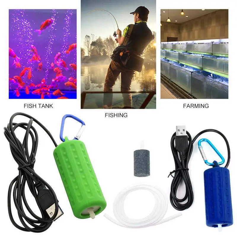 Практичный USB кислородный насос воздушный бесшумные аквариумные аксессуары