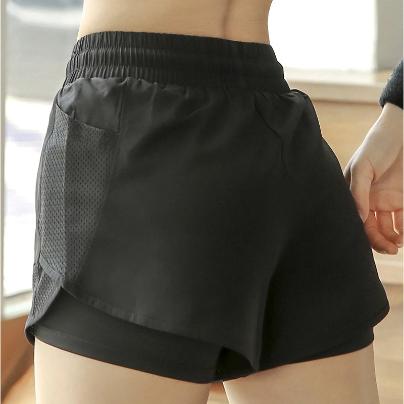 

HaleyChan Womens 2 In 1 Running Shorts Workout Athletic Gym Yoga Pants for Women with Phone Pockets Shorts for Women Sweatshorts