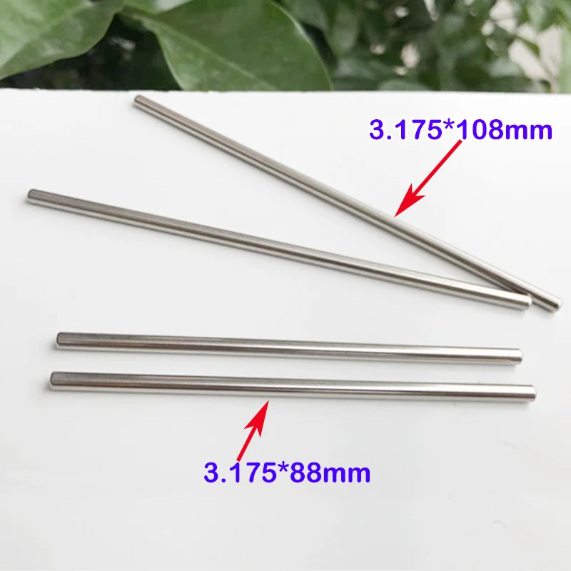 5 шт. диаметр 3 175 мм вал двигателя металлическая Длина 88 108 снижение ведущей оси