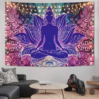 mandala psychedelic mushroom tapestry fantasy starry night tapestry wall hanging cloth home decor art decoration