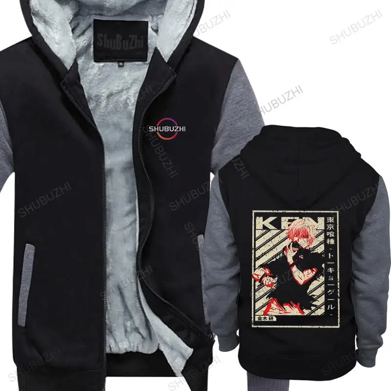 

Cool Vintage Anime Manga Tokyo Ghoul Men fall Kaneki Ken thick hoodies Graphic fleece High Quality Tops Pure Cotton Oversized