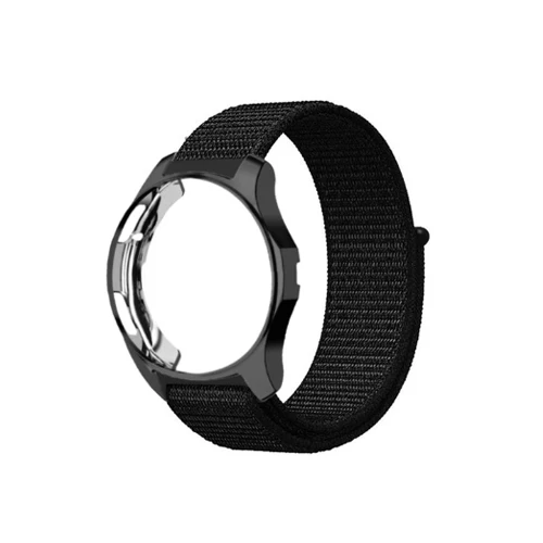 22 22 мм чехол и ремешок для samsung gear S3 Frontier Galaxy watch 46 мм 42 мм ремешок+ Защитная крышка Спортивная петля нейлоновые аксессуары для наручных часов - Цвет ремешка: 22