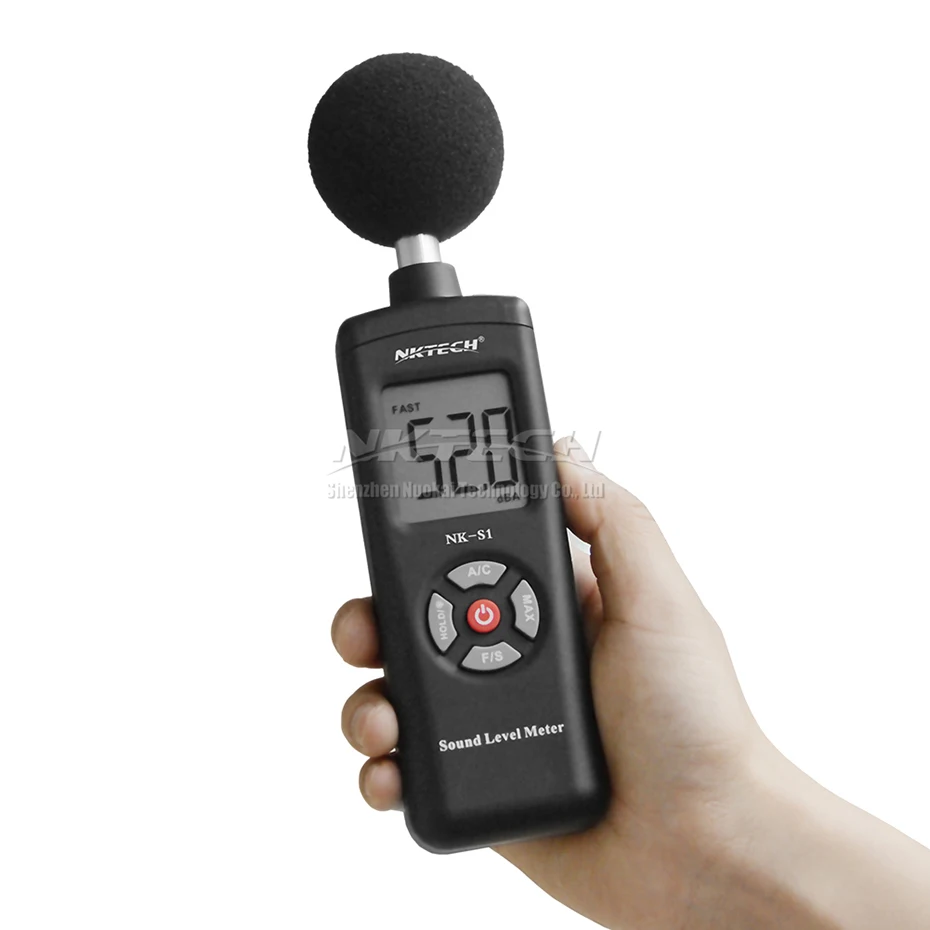 Nktech NK S1 цифровой ЖК дисплей шумомер Шум уровень 30 130dB частота 31.5 Гц ~ 8 кГц Тесты