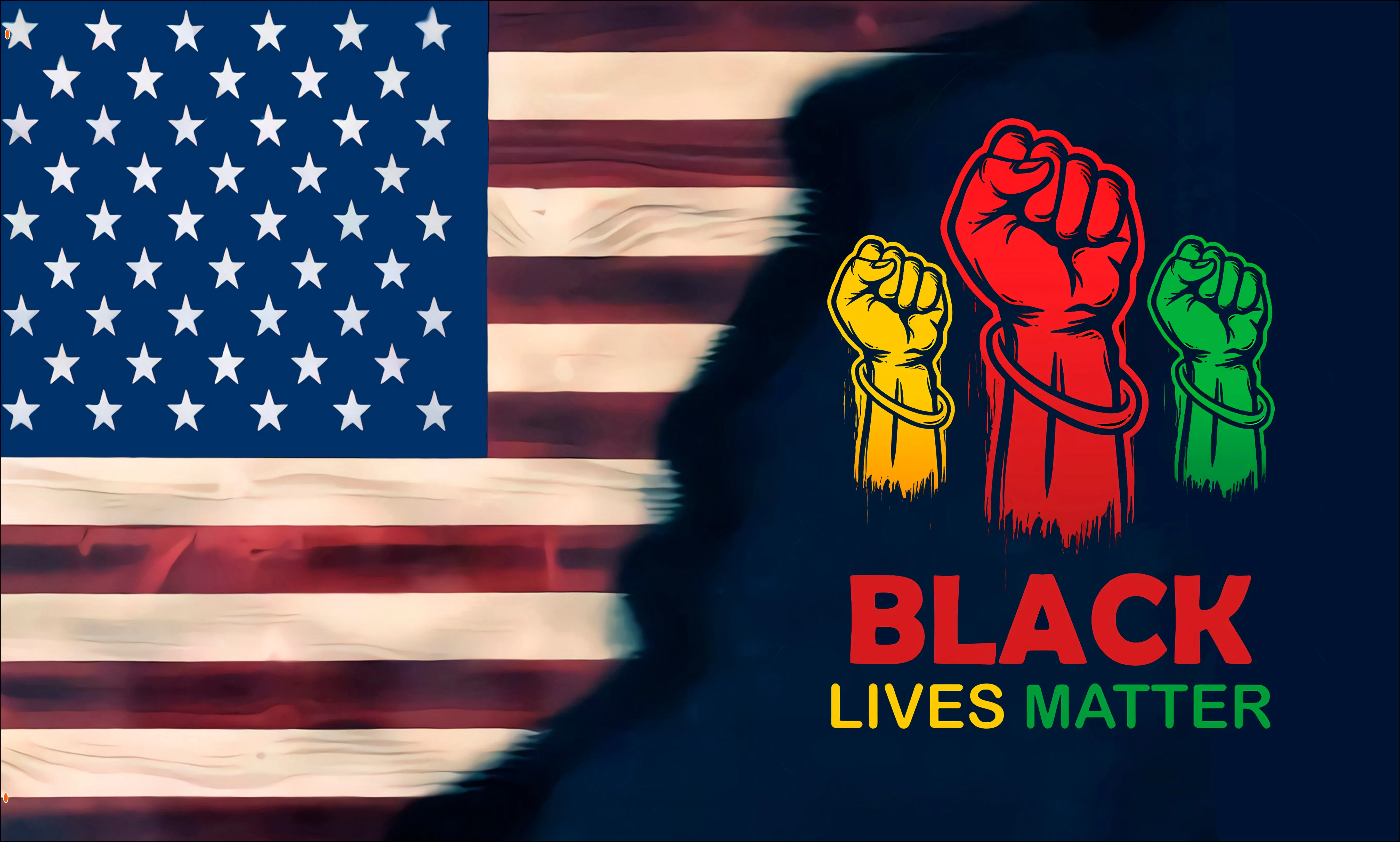 

New Product Hot Sale 3d Printing Customization Black Lives Matter Flag