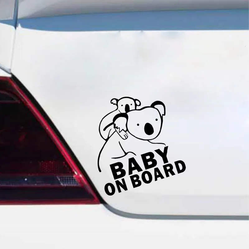 15 см * 14 доска с Коала детская каретка Наклейка виниловая задняя