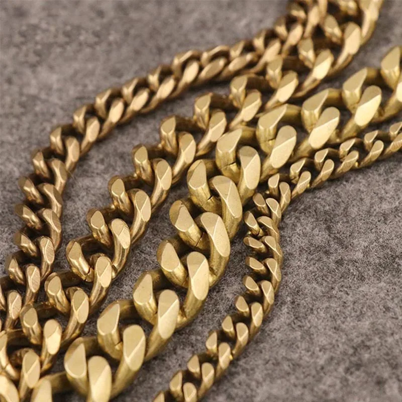 50 см Модный Твердый латунный мужской ремень брюки брелок джинсы кошелек цепь