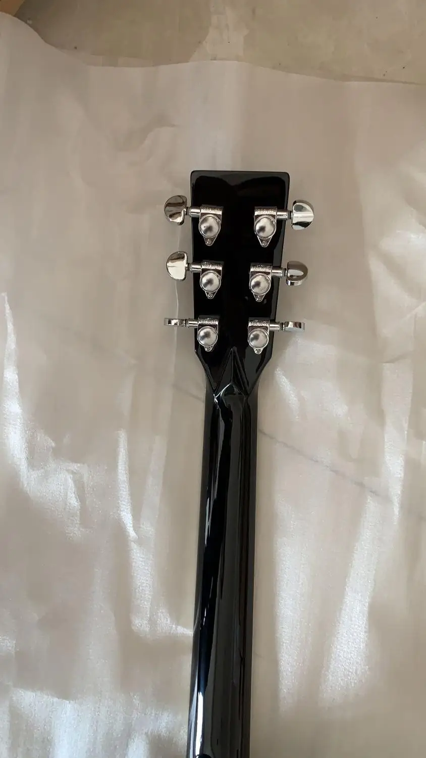 Wholesale Guitar New Arrival 41# Classic Acoustic Custom Fretboard Made Of Solid Wood In Black 190420 | Спорт и развлечения