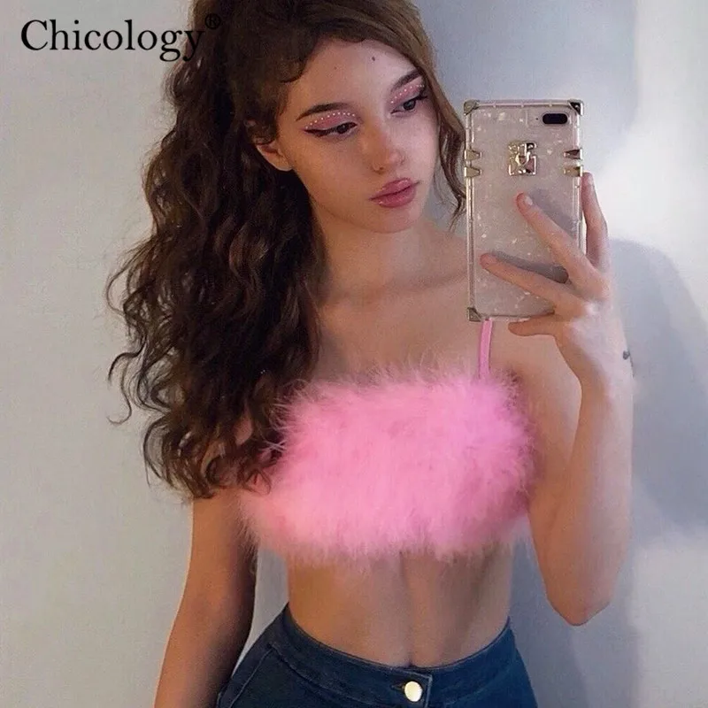 Женский бархатный укороченный топ Chicology неоновый Тонкий Топ без рукавов на
