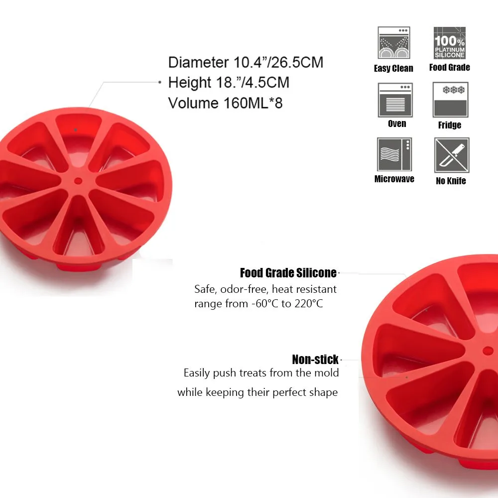 Силиконовая форма для мыла 3d силиконовая торта плитка выпечки 8 ячеек ломтики