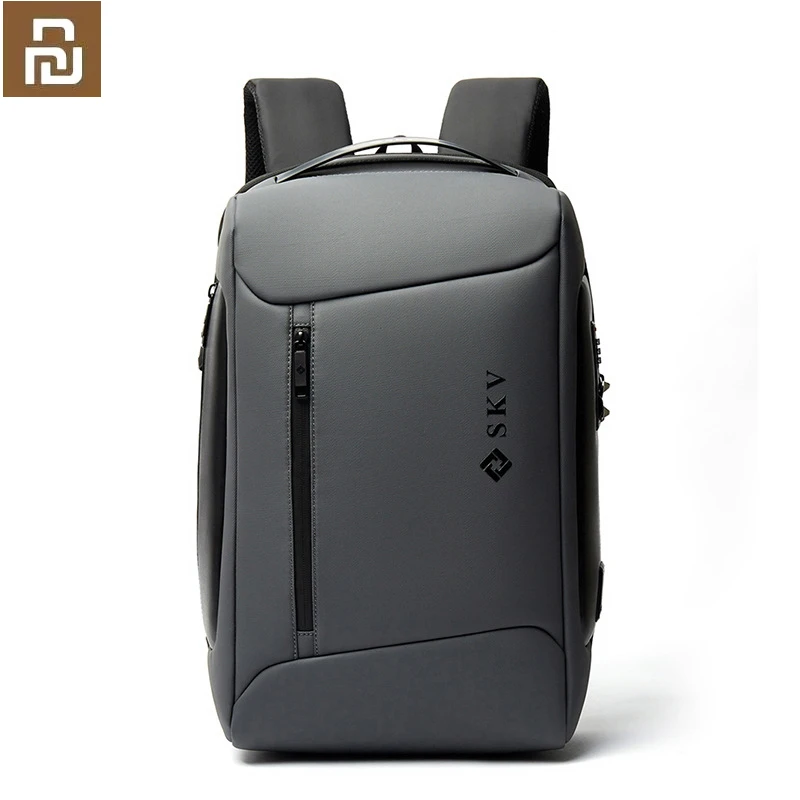 

Новинка 2021, деловой рюкзак Xiaomi Youpin для мужчин с USB-зарядкой, вместительный повседневный рюкзак, сумка для ноутбука, дорожный рюкзак с защитой...