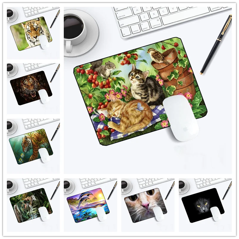 

Yuzuoan Specifications 22x18cm non-slip mouse pad personalized animal pattern notebook mouse pad small thickened