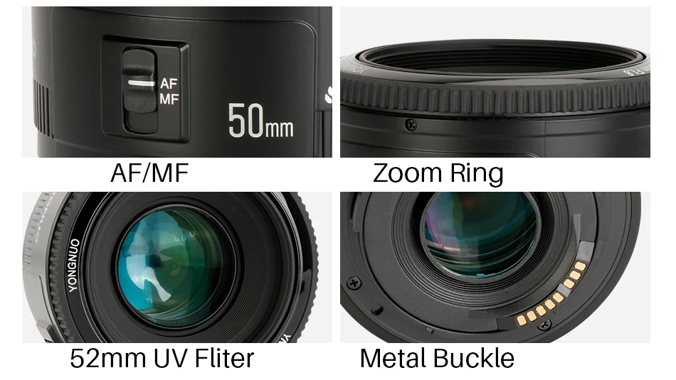 YONGNUO объектив YN50 мм 50 мм F1.8 объектив камеры для Canon для Nikon DLSR объектив камеры