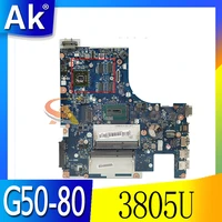 akemy aclu3aclu4 nm a361 motherboard for lenovo g50 80 g50 80m laptop motherboard cpu 3805u r5 m330 ddr3 100 test