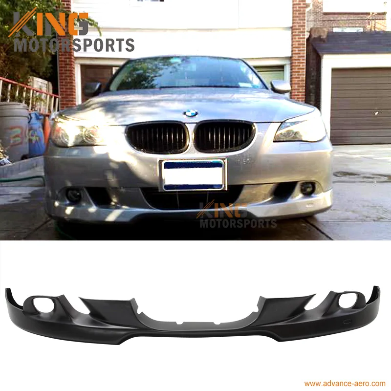Подходит 2004 2005 2006 2007 BMW E60 5 серии 525i 530i передний бампер спойлер обвес Неокрашенный