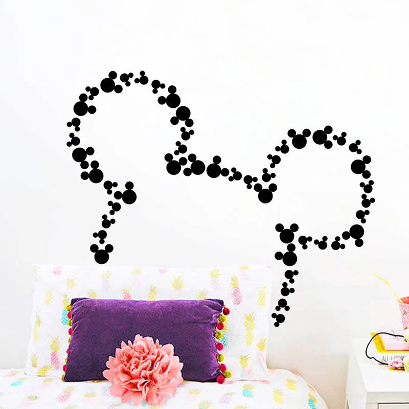 Дисней Микки Маус виниловые наклейки на стену для детской комнаты декоративные