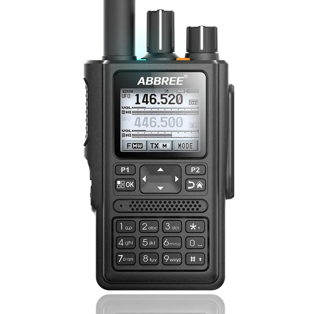 standard package ABBREE AR-F8 gps 6 полос(136-520 МГц) 8 Вт 999CH Многофункциональный VOX DTMF SOS lcd цветной любительский Ham двухстороннее Радио рация - Цвет: standard package