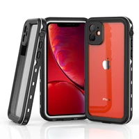 ip68 water proof clear tpu hard pc mobile phone case for iphone 12 11 pro max x xr xs max for iphone 12 pro max waterproof case