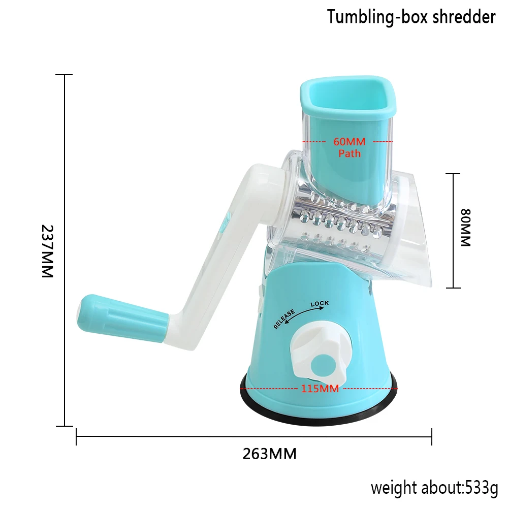 XYj Manual Multi-functional Slicer Vegetable Cutter Round Mandoline Fruit Kitchen Tool Grater | Дом и сад