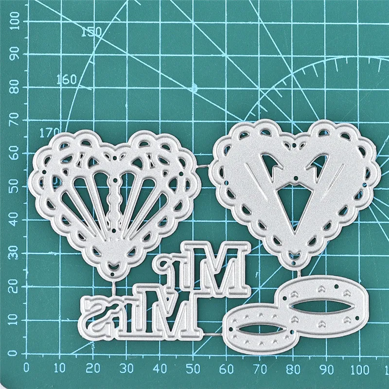 GJCrafts сердце штампы кольцо металлические Вырубные новые 2019 для изготовления