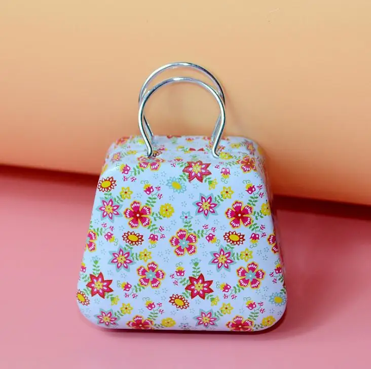 

Wholesale 200pcs/lot national flag MINI handbag tin box , tin case wedding candy box Free Shipping By DHL SN3371