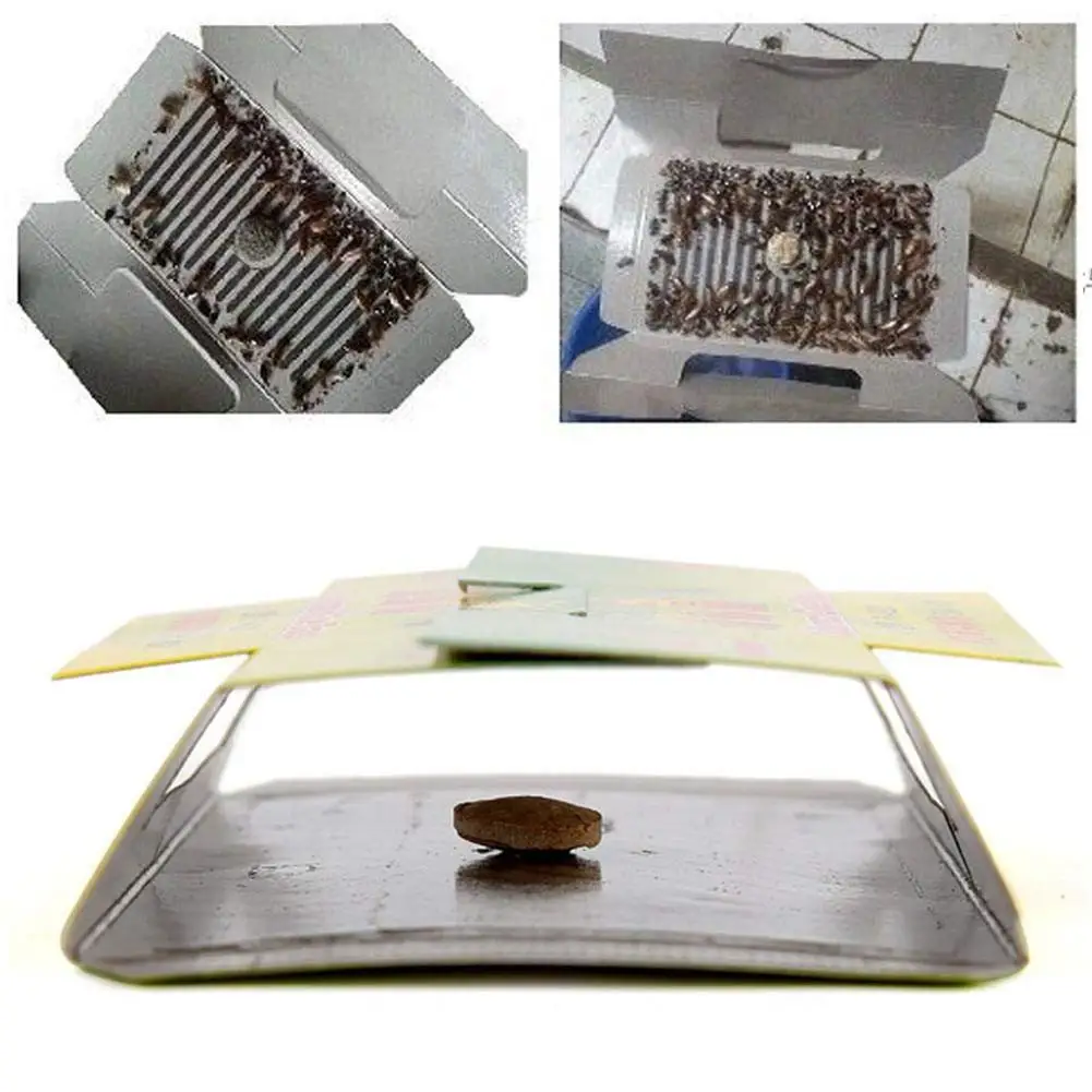 5PCS Cockroach Catcher Sticky Raft Catching With Attractant Powerful Glue Trap Nontoxic Bait | Дом и сад