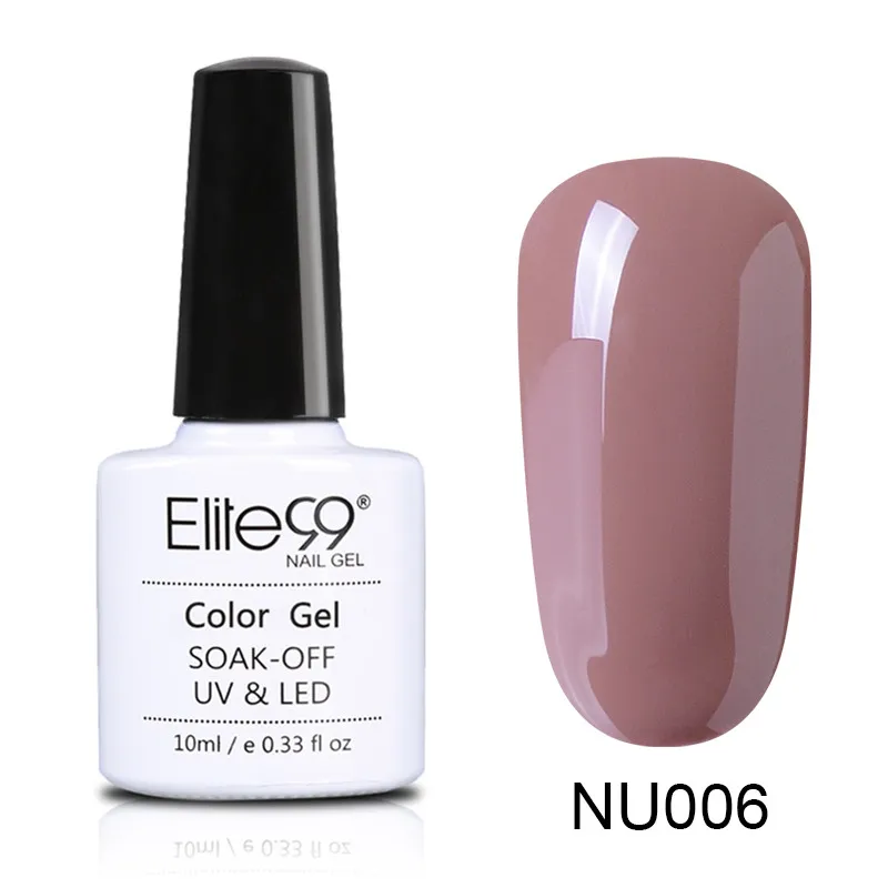 006 Elite99 10 мл Гель-лак телесного цвета Vernis Полупостоянный УФ-гель для ногтей гели для дизайна ногтей Эмаль лак для ногтей гель лак - Цвет: 006