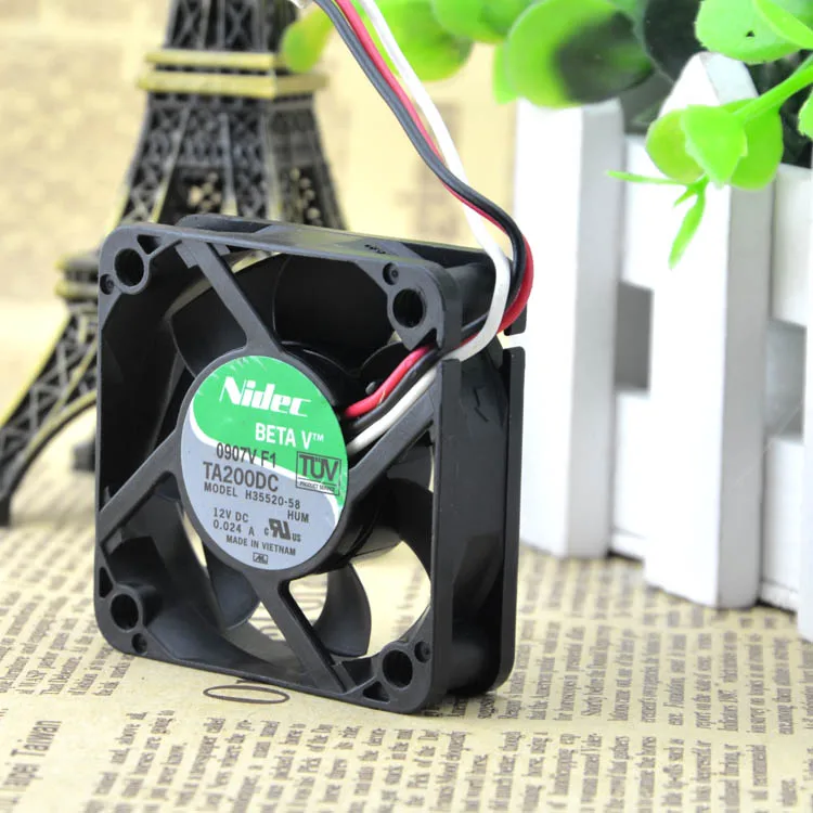 

NEW TA200DC H35520-58 12V 0.024A 5CM 5015 3 wires Motor protection cooling
