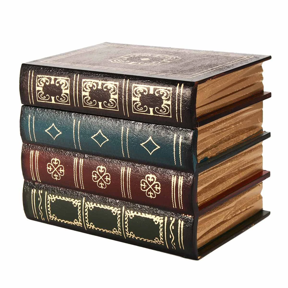 Декоративная полка для книг винтажная секретная коробка хранения деревянный