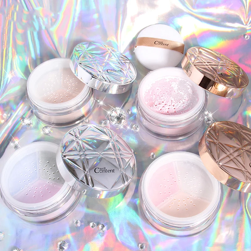 

Transparent Pressed Powder Long Lasting Oil Control Face Foundation Waterproof Whitening Skin Finish Concealer Femme Gift