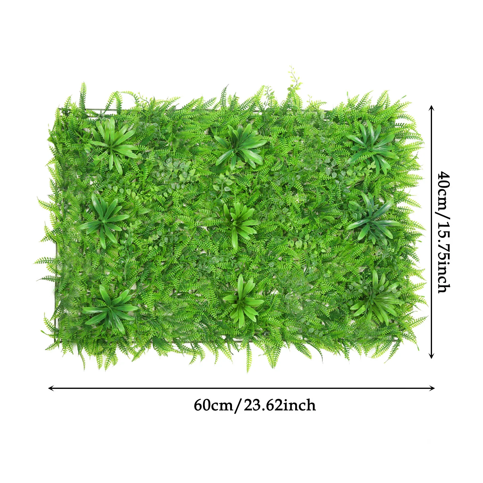 

40x60CM Artificial Leaf Hedge Board Plant Hedge Panel Noise Reduction UV Protected Privacy Fence Screen For Backyard Garden