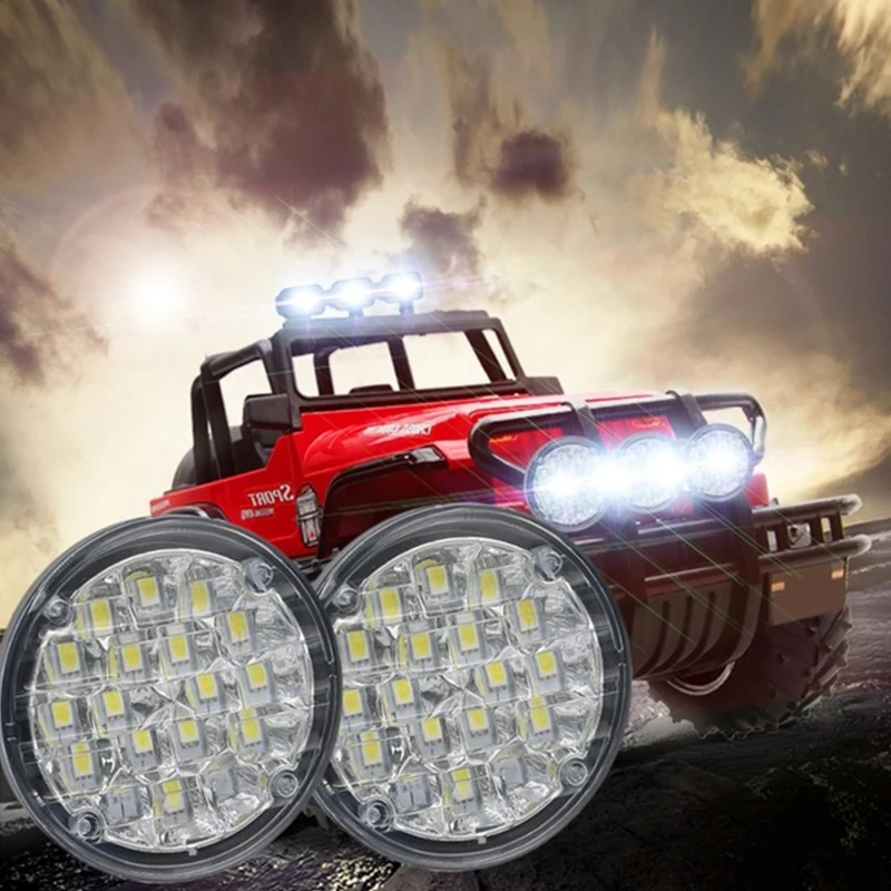 

Hot 2pcs 12V 18LED Round Car Fog Lamp Driving DRL Daytime Running Bright White Light New Auto Car Goods For Car