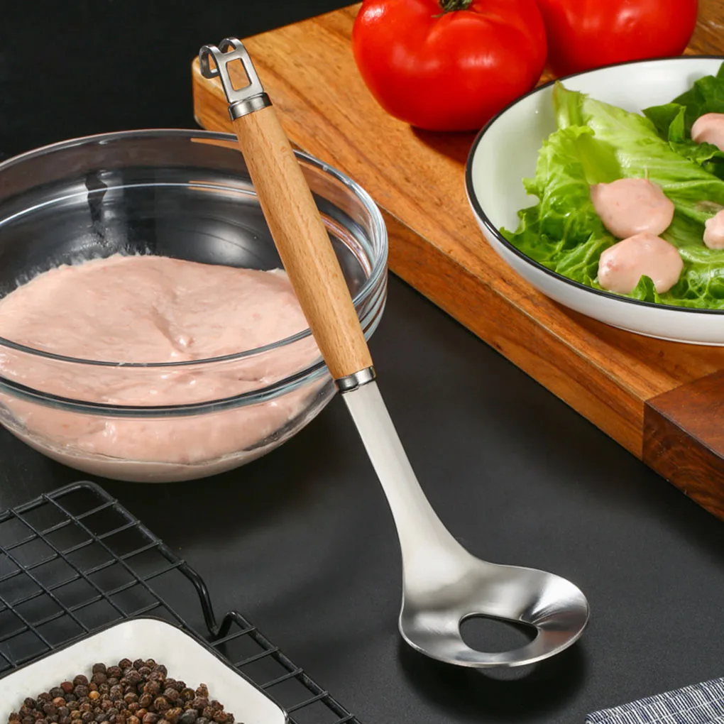 Meatball Maker Spoon Home Restaurant Kitchen Stainless Steel Meat Ball Making Cooking Utensil 25*6.5cm |