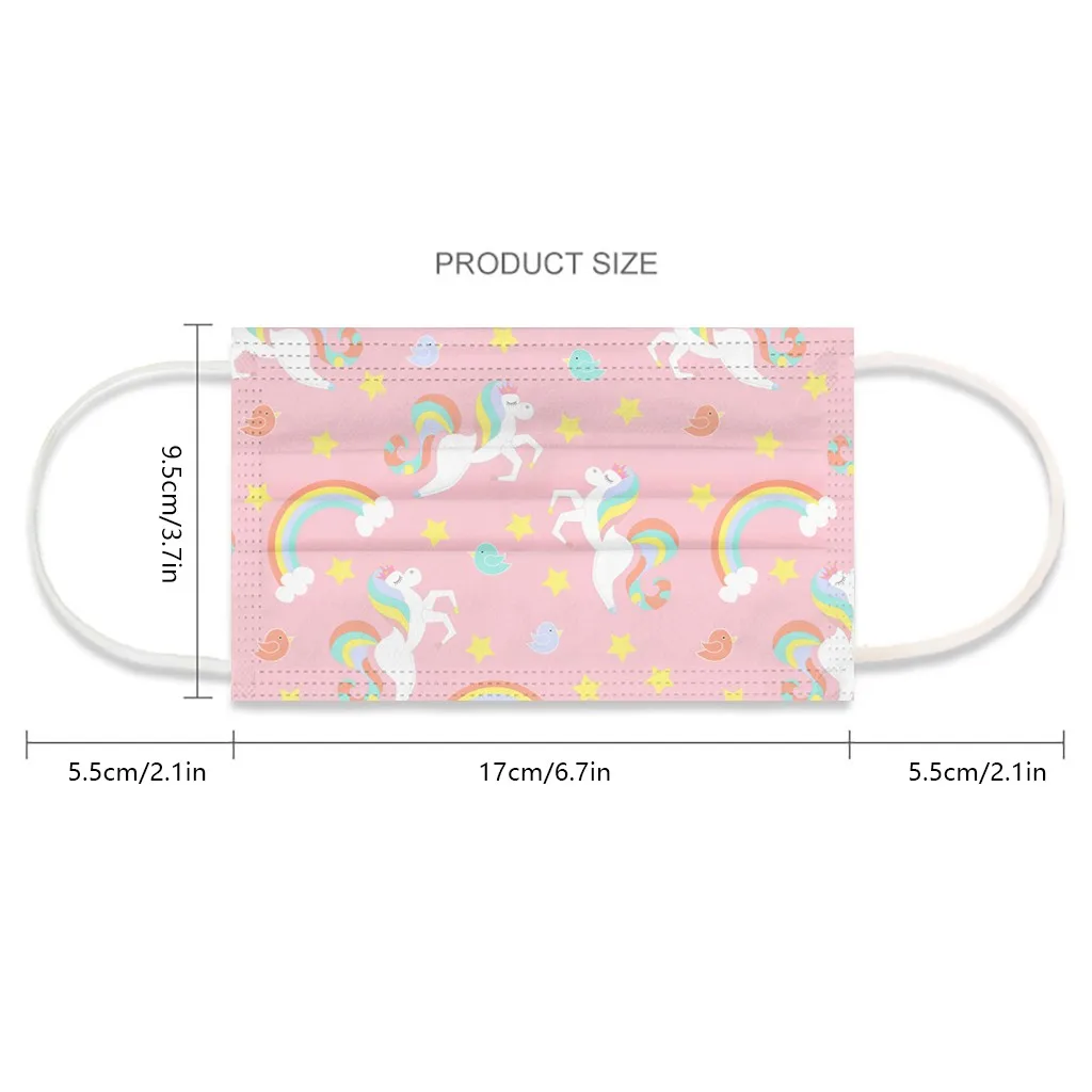 Быстрая доставка с очаровательным принтом детская маска одноразовая для лица